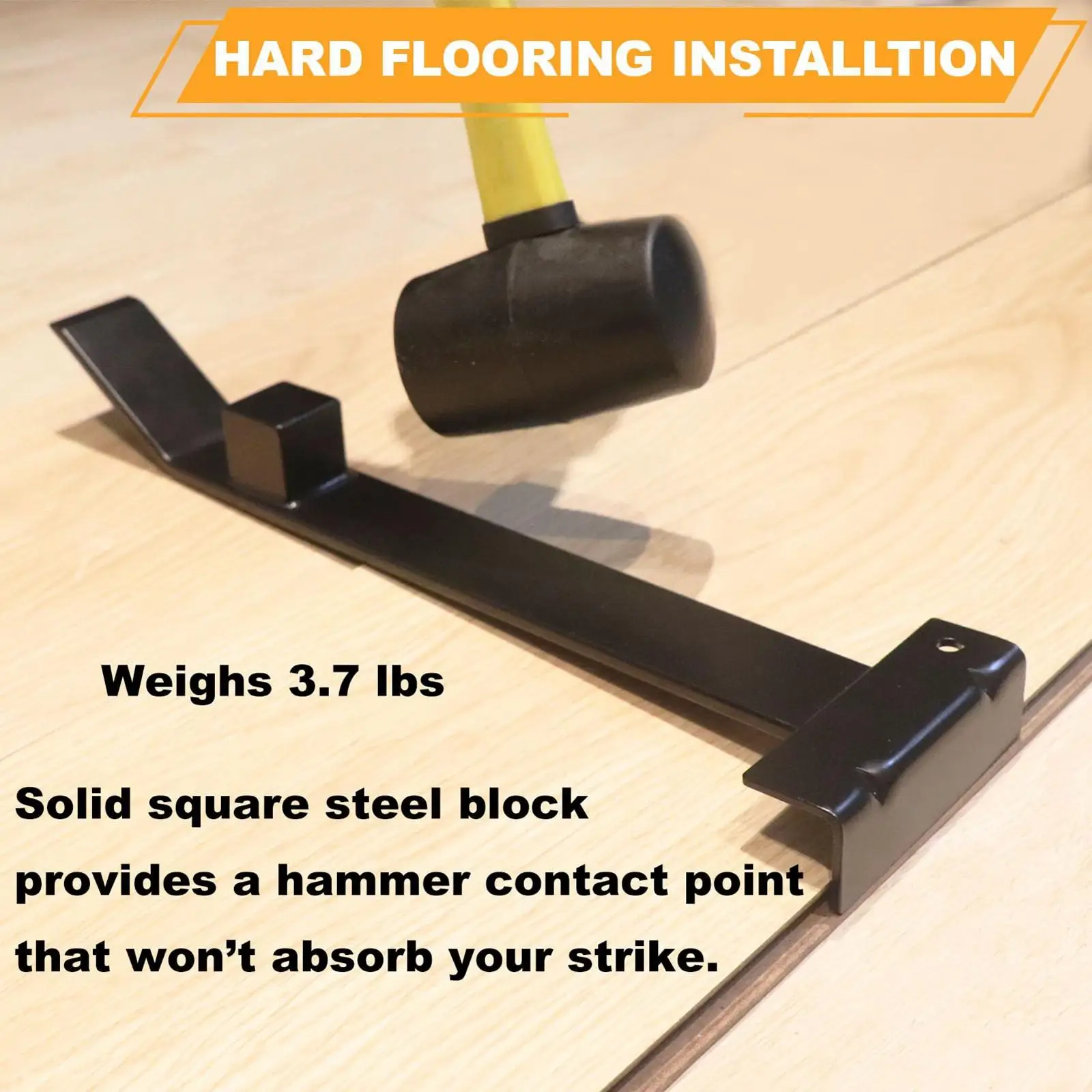 

Protective Felt Bottom Duty Pull Bar Heavy Steel Pulling Tool for Laminate Floor Installation and Board Removal