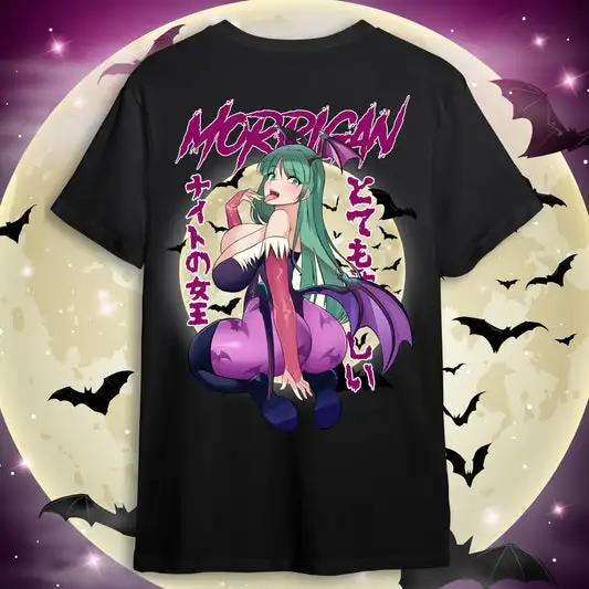 

Morrigan Aensland Kawaii AnimeT shirt Graphics Unisex All Size Cotton