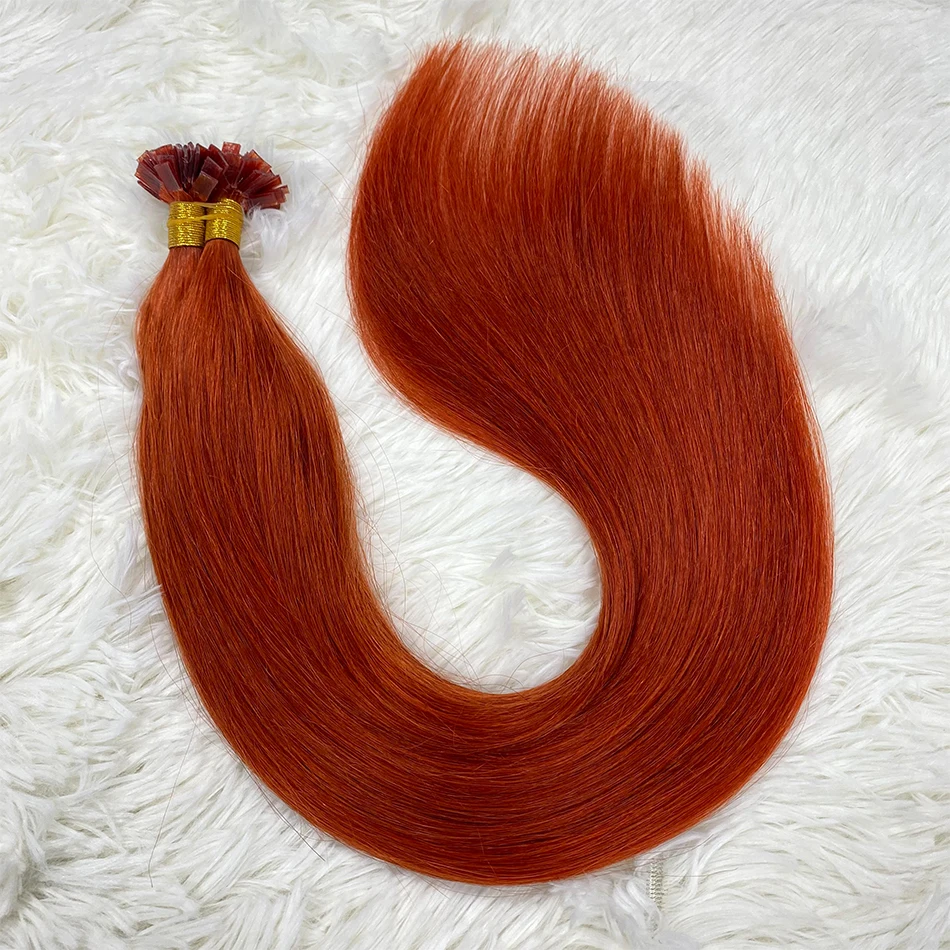 플랫 팁 헤어 익스텐션 45g/90g/세트 캡슐 케라틴 천연 퓨전 인간 헤어 익스텐션 18-30인치 스트레이트 인간 헤어 익스텐션