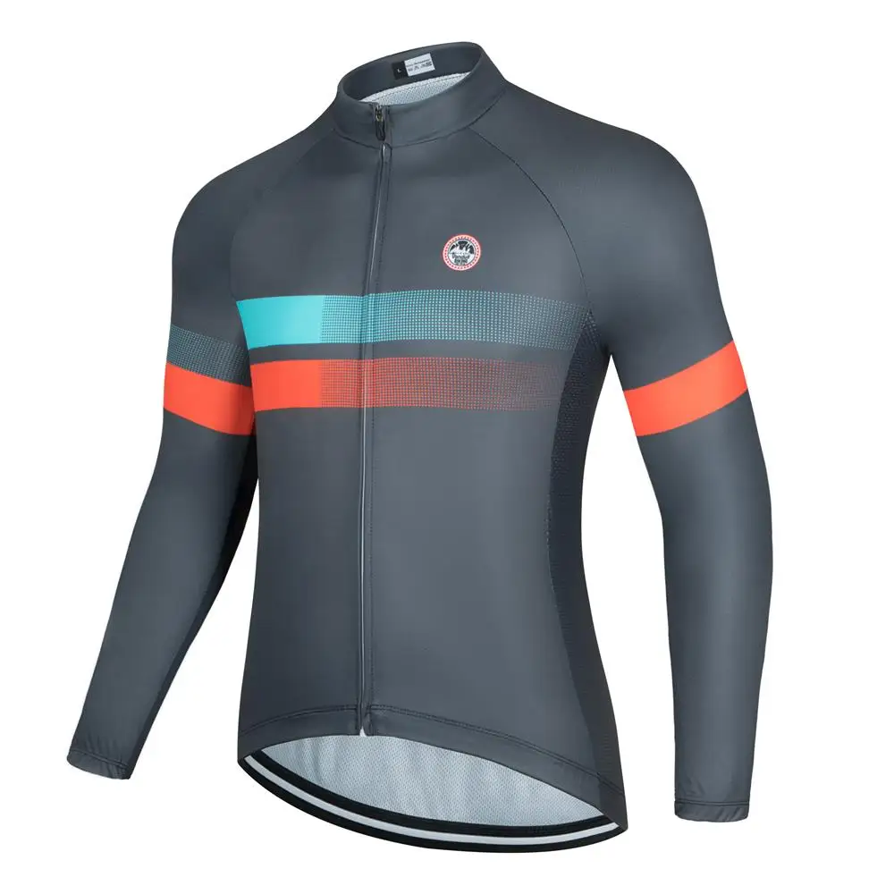 Men\'s New Cycling Long Sleeve Top MTB Road Bike Outdoor Professional High Stretch Cycling Jersey Team Bicycle Clothings