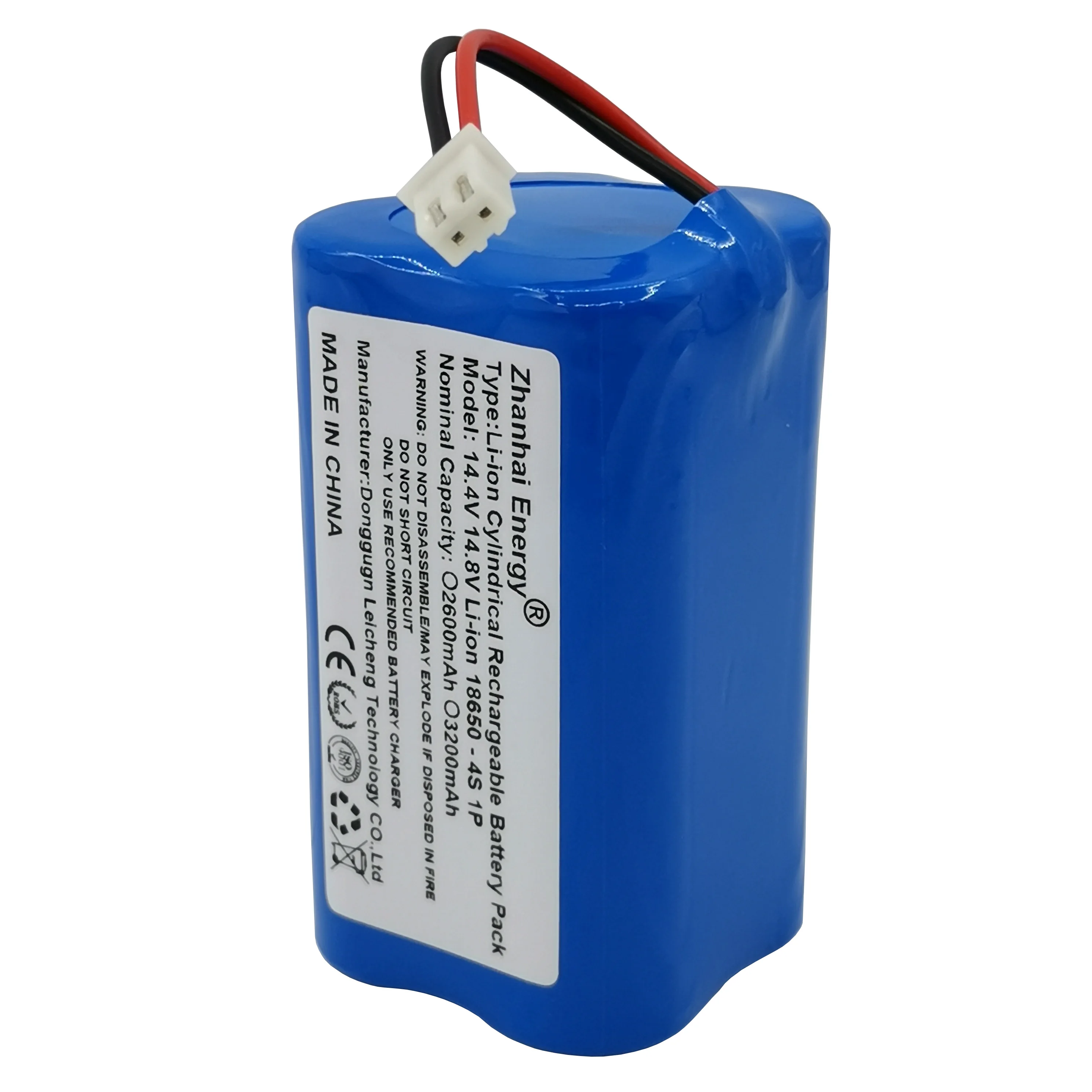 14.4V 14.8V 2600mAh 3200mAh 18650 batteria ricaricabile cilindrica agli ioni di litio 4S 1P per Robot aspirapolvere batteria di ricambio nuovo