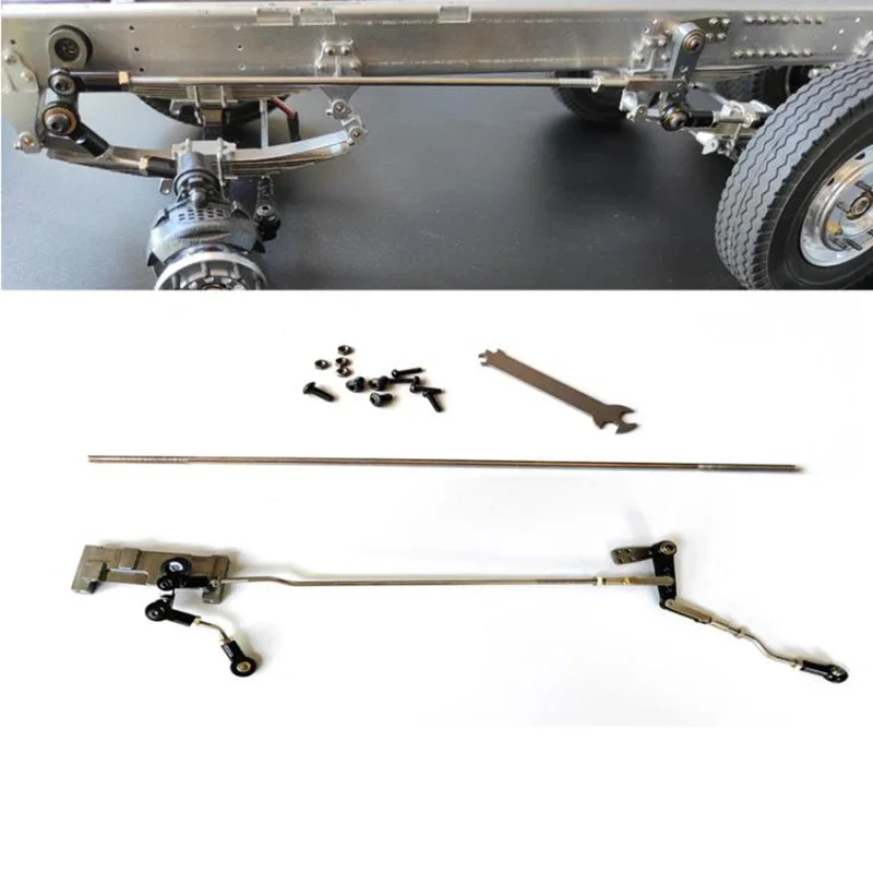 

Металлическая рулевая тяга в масштабе 1:14 для радиоуправляемого грузовика Tamiya SCANIA 770S R620 VOLVO BENZ Arocs MAN TGX, автомобильные аксессуары