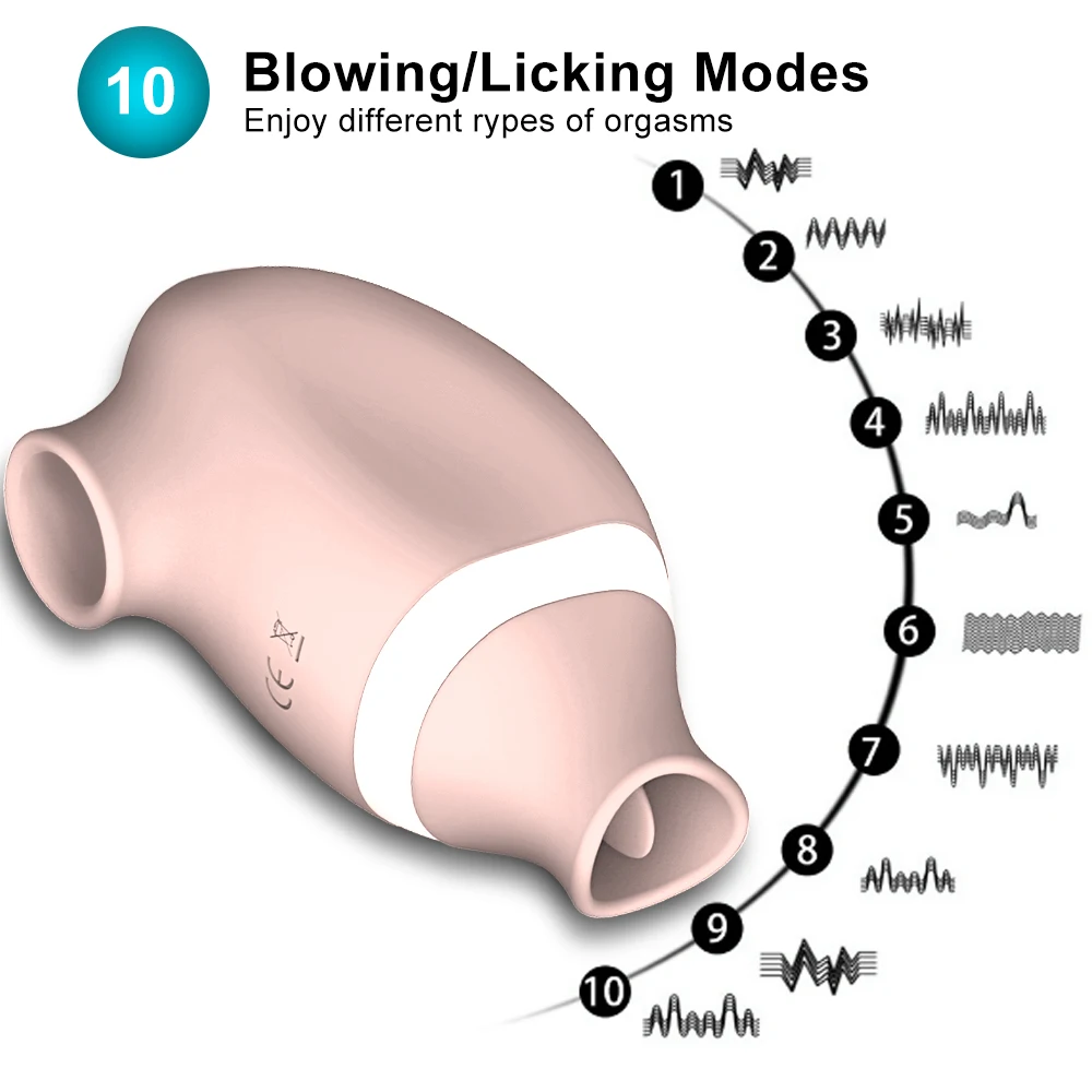 2 in 1 Clitoral Sucking Vibrator Women G-Spot Suction Cup Licking Dual Stimulation Nipple Massager Women Hardcore Adult Sex Toy