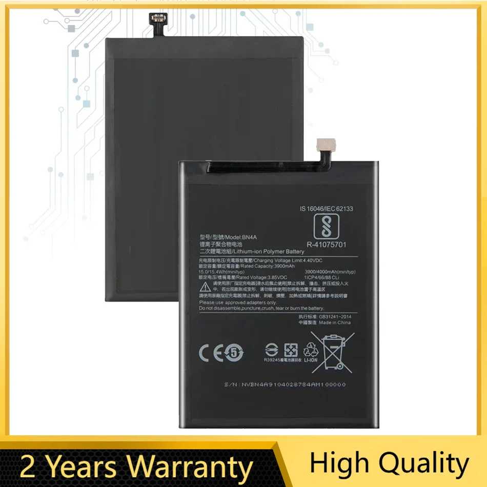 Mobile Phone Battery for Xiaomi Redmi Note 7, BN4A, 3900mAh