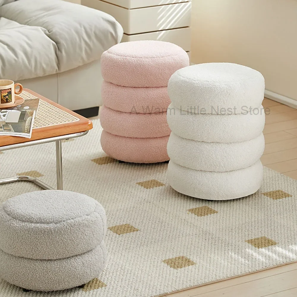 Space Saving Bedroom Stool Lounge White Beauty Transats Lazy Foot Stool Cheap Banquet Meubles De Chambre Interior Decorations