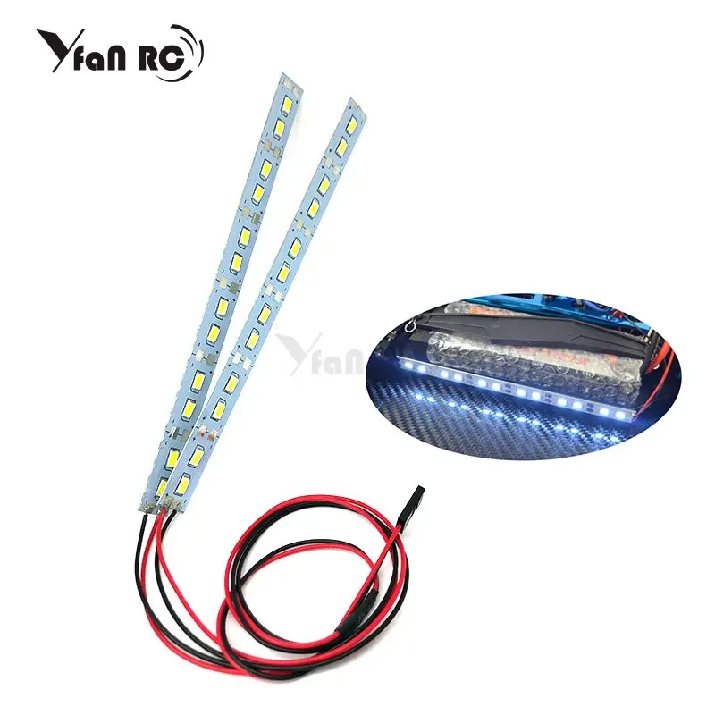 24 LED Dash Lights Underbody Under Chassis Strips Lights System For 1/10 1/8 RC Car Body Shell HSP HPI Sakura Drift Touring