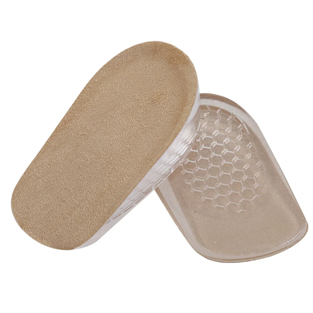 Heightening Half Insole Apricot Size L Forefoot Cushion Pad Anti Slip Massaging Shoe Pad Comfortable Insert Buffer Pain