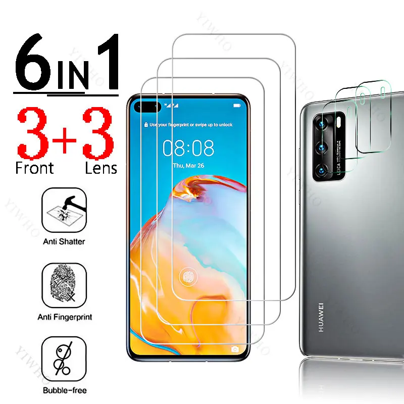 Full Cover Glass for Huawei P40 Fingerprint Unlock for Huawei P 40 ANA-AN00 6.1