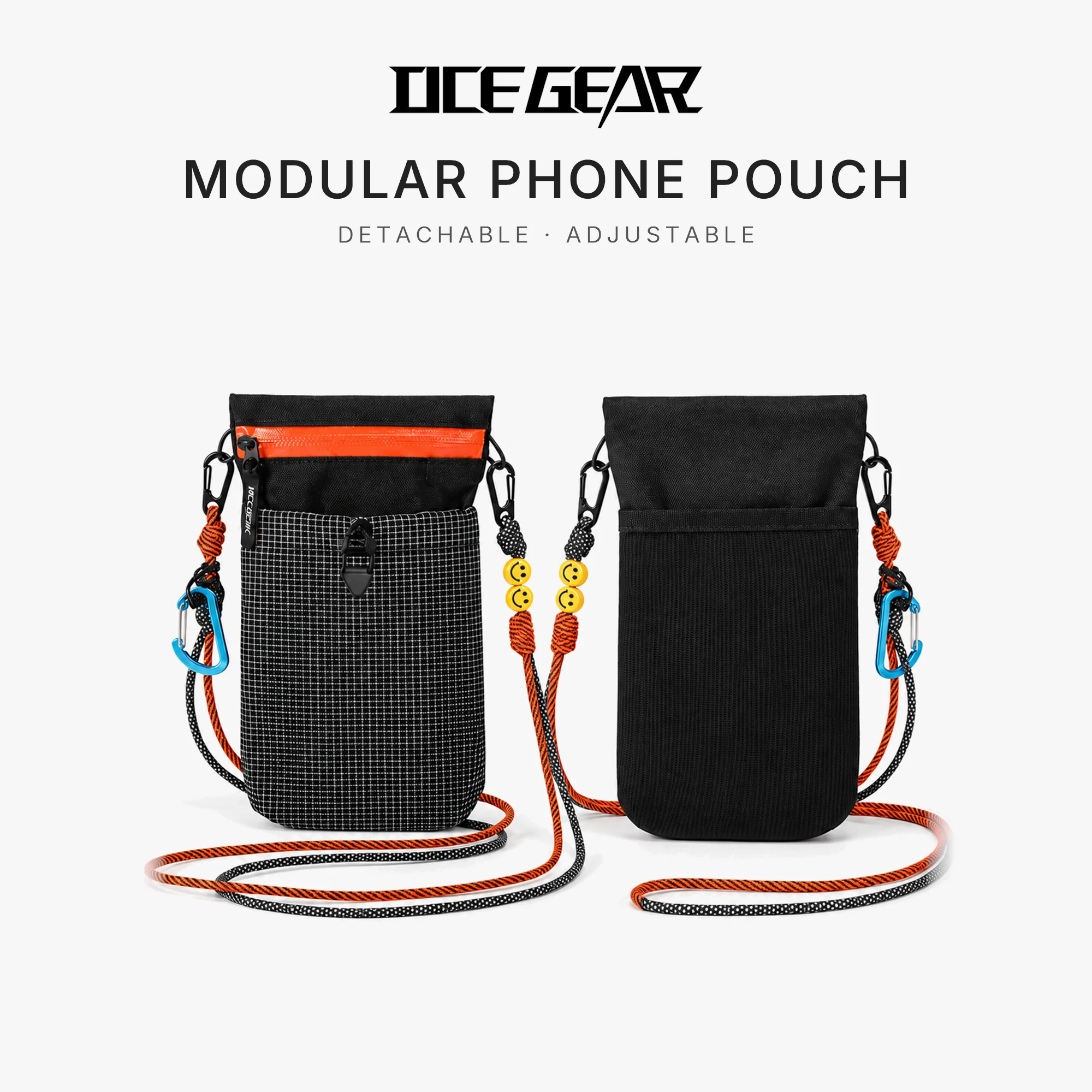 Bolsa Impermeable para Teléfono Dyneema con Cierre YKK, Ultraligera 75g, Bolsa Bandolera para Senderismo, Resistente a Desgarros, para Hombres y Mujeres