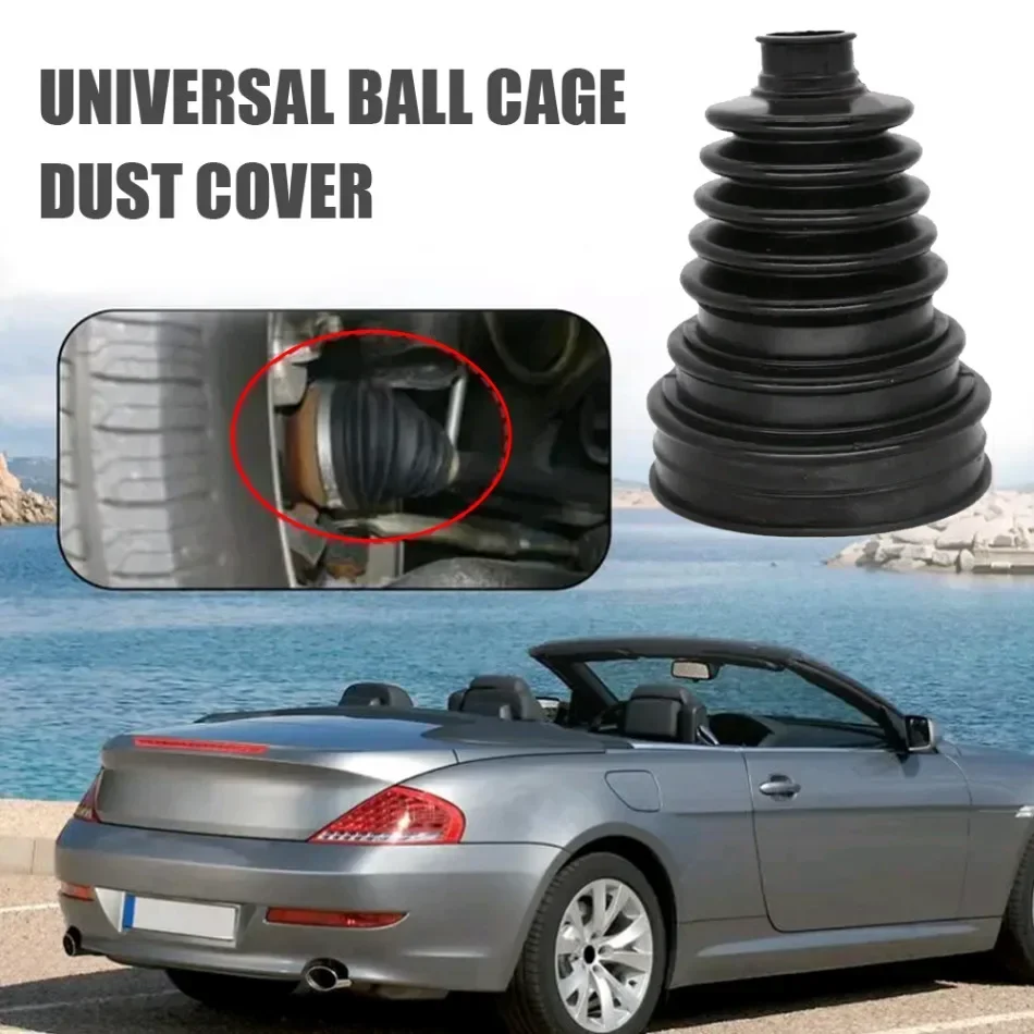 2x Car Anti-aging Wear Resistance Cover Car Outer CV Boot Constant Flexible Velocity Joint Constant-velocity Dust Cover Silicone