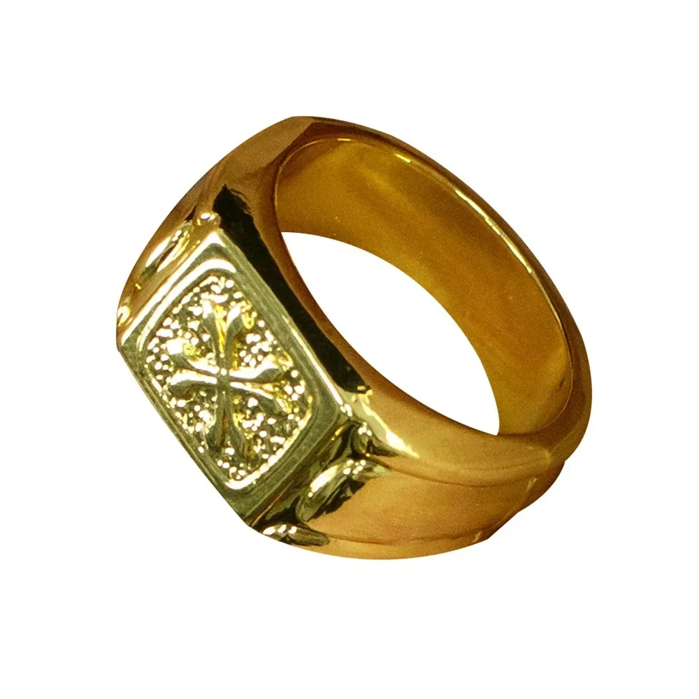 Jogo delta force anel cosplay moda anéis dourados metal hip hop anel de dedo adulto unisex festa adereços um tamanho