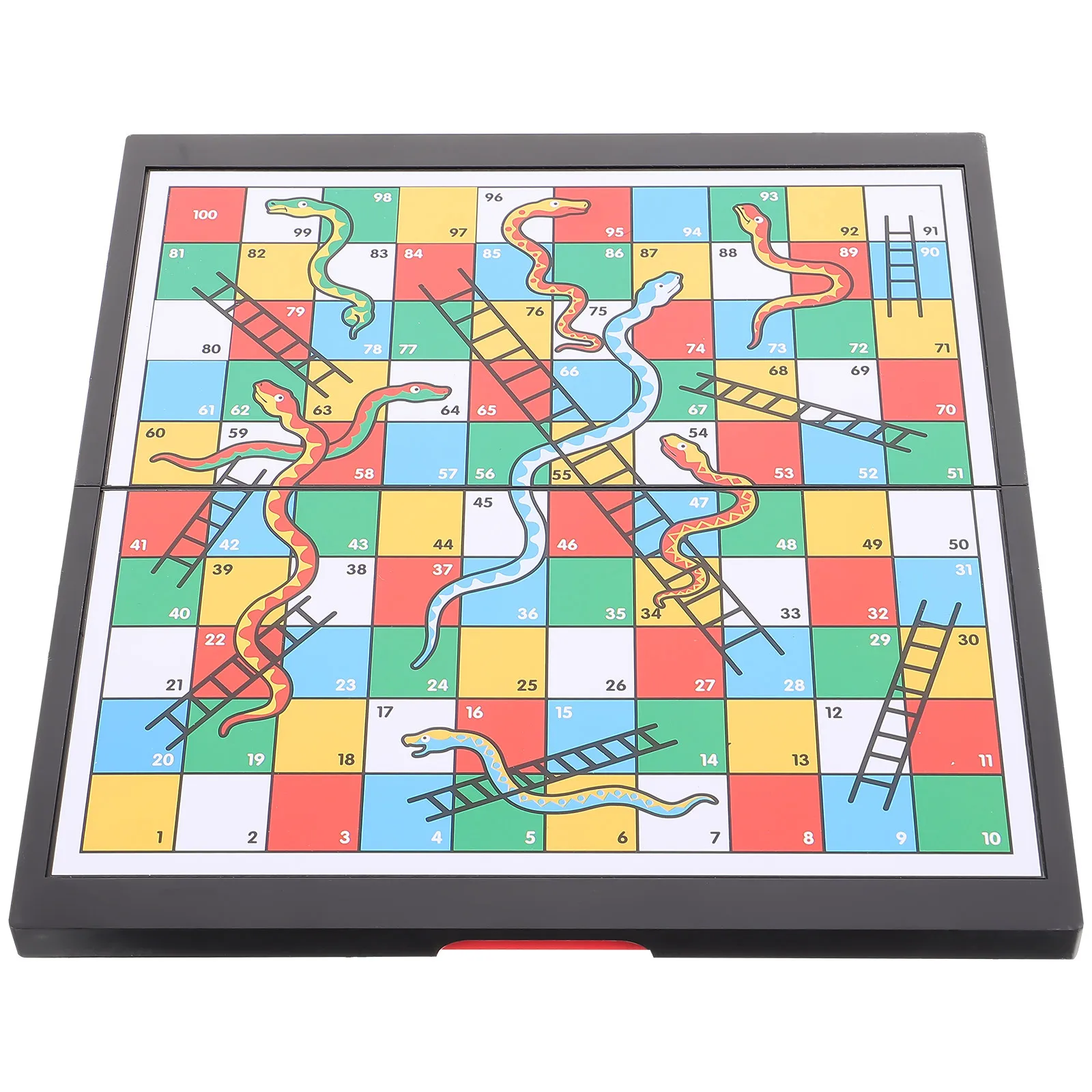 

1 Set Snakes Ladders Board Magnetic Chessboard For Family Interactive Play Learning Game Tabletop Indoor Activity