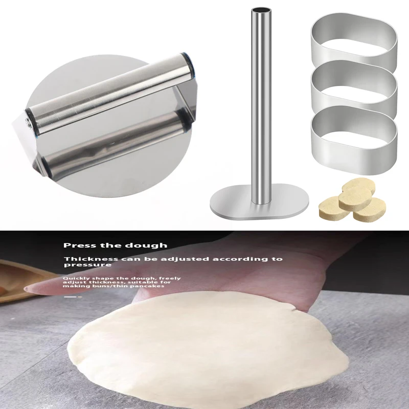 1PC Stainless Steel Smash Burger Press Hamburger Patties Meat Masher Circular Meat Press Mold For Deli Meats Kitchen Accessories