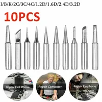 High Quality Practical Useful Soldering Iron Tip 900M-T 878D 10pcs 200°～480° 900M 900M-T Series For Atten For Quick