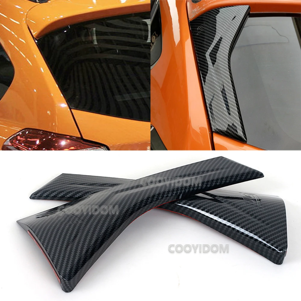 Car Headlight Eyebrow Rear Window Front Rear Fog Lamp Light Frame Cover Sticker Trim ABS Carbon Fiber For Subaru XV 2012-2016