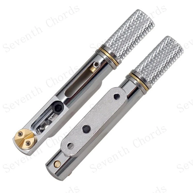 Black Silver Metal Single Split 6 Strings Headless Electric Guitar Bridge Plate 6PCS