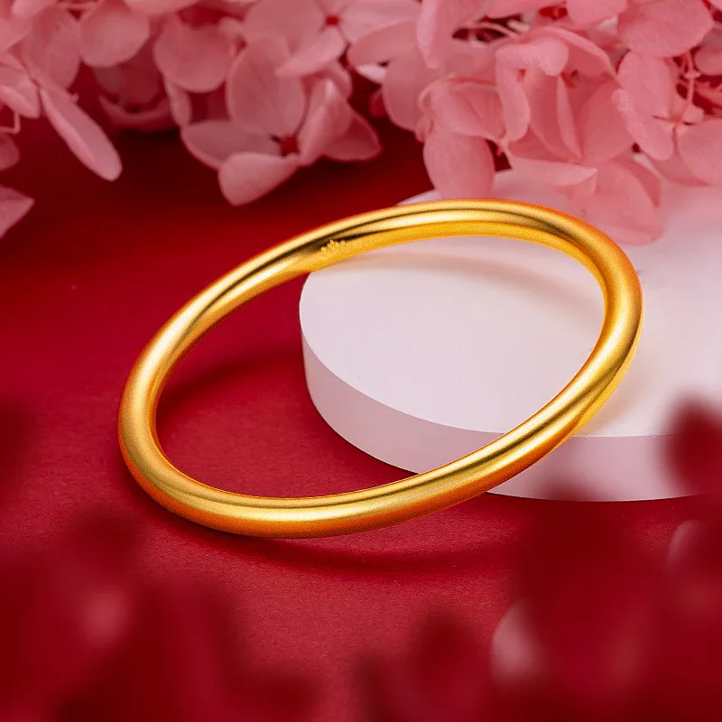 Never fade gold bracelet for women  Original 18k Gold Jewelry For Women Wedding Engagement Bridal gifts Lotus Bracelet