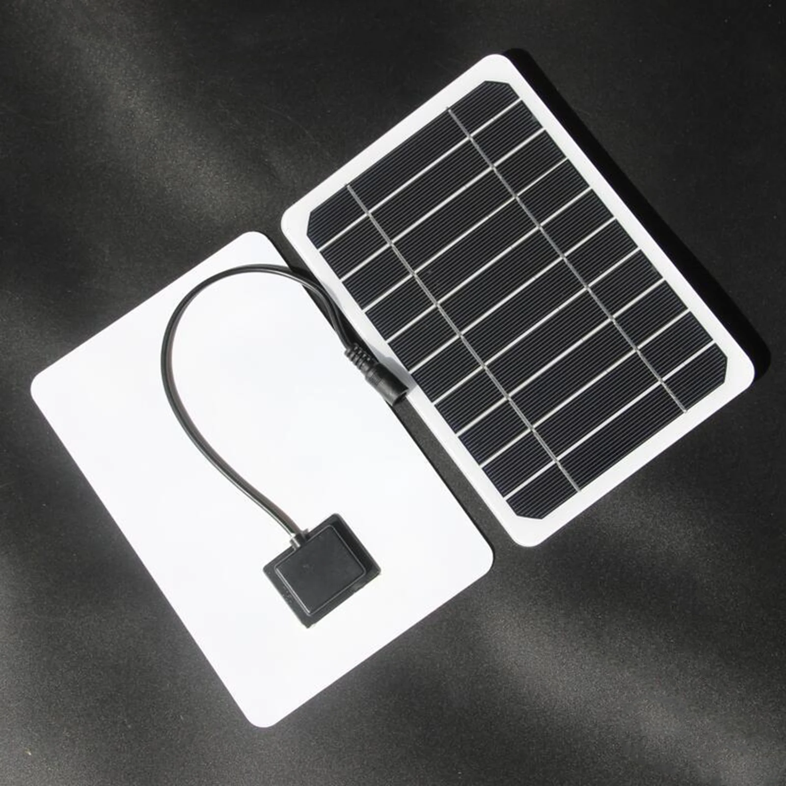 6W 5V Outdoor Solar Panel Epoxy Resin Surface Laminated Compatible for Smartphones