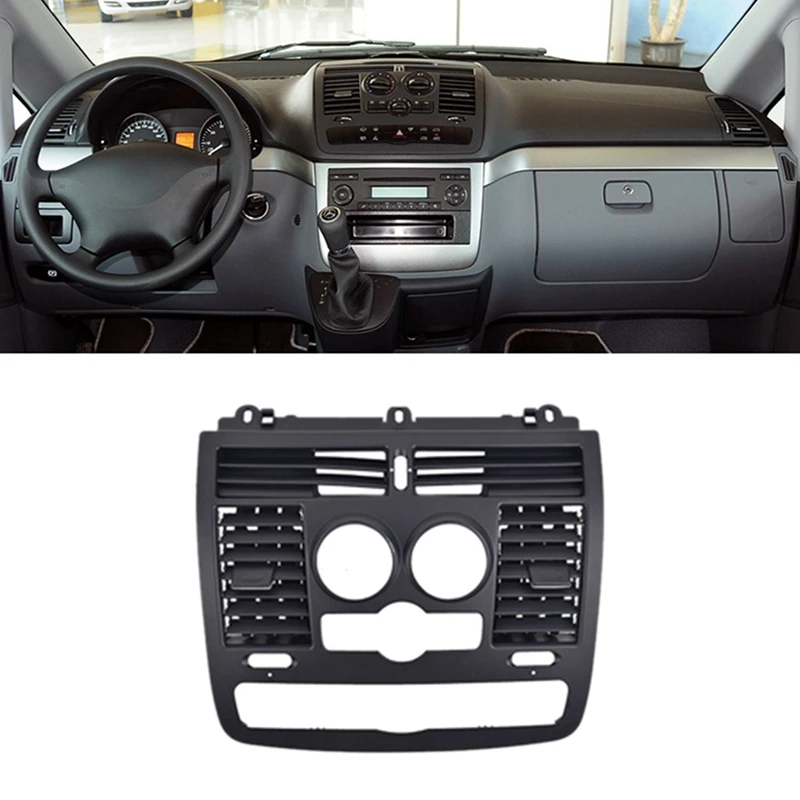 Car Center Dashboard AC Air Vent Outlet Cover For Mercedes BENZ Vito Viano W636 W639 2004-2015 Air Vent Grille