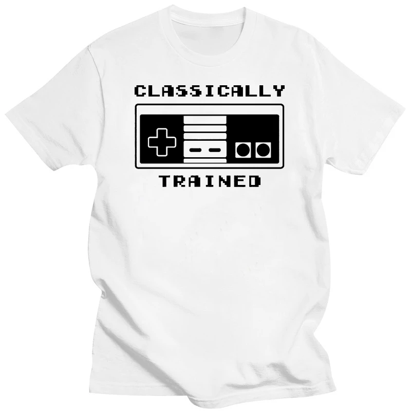 Classically Trained T Shirt 8 Bit Vintage 1980s 1990s Cartridge Video Games Tee