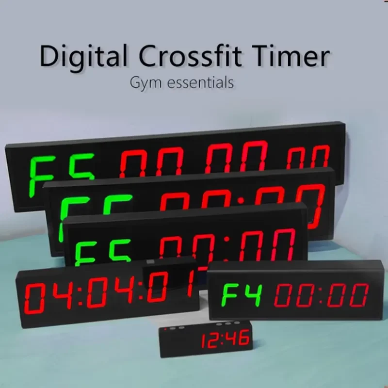 for Gym Timer Wall Mounted Large LED Scoreboard for Basketball Baseball Boxing Crossfit HIIT Tabata Workout Interval Training