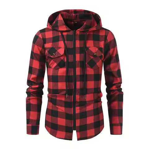 2025 Hot Spring And Autumn Cotton Coolen Chaoyang Grid Men's Shirt All Match Slim Long Sleeve Shirt All Match Clothing