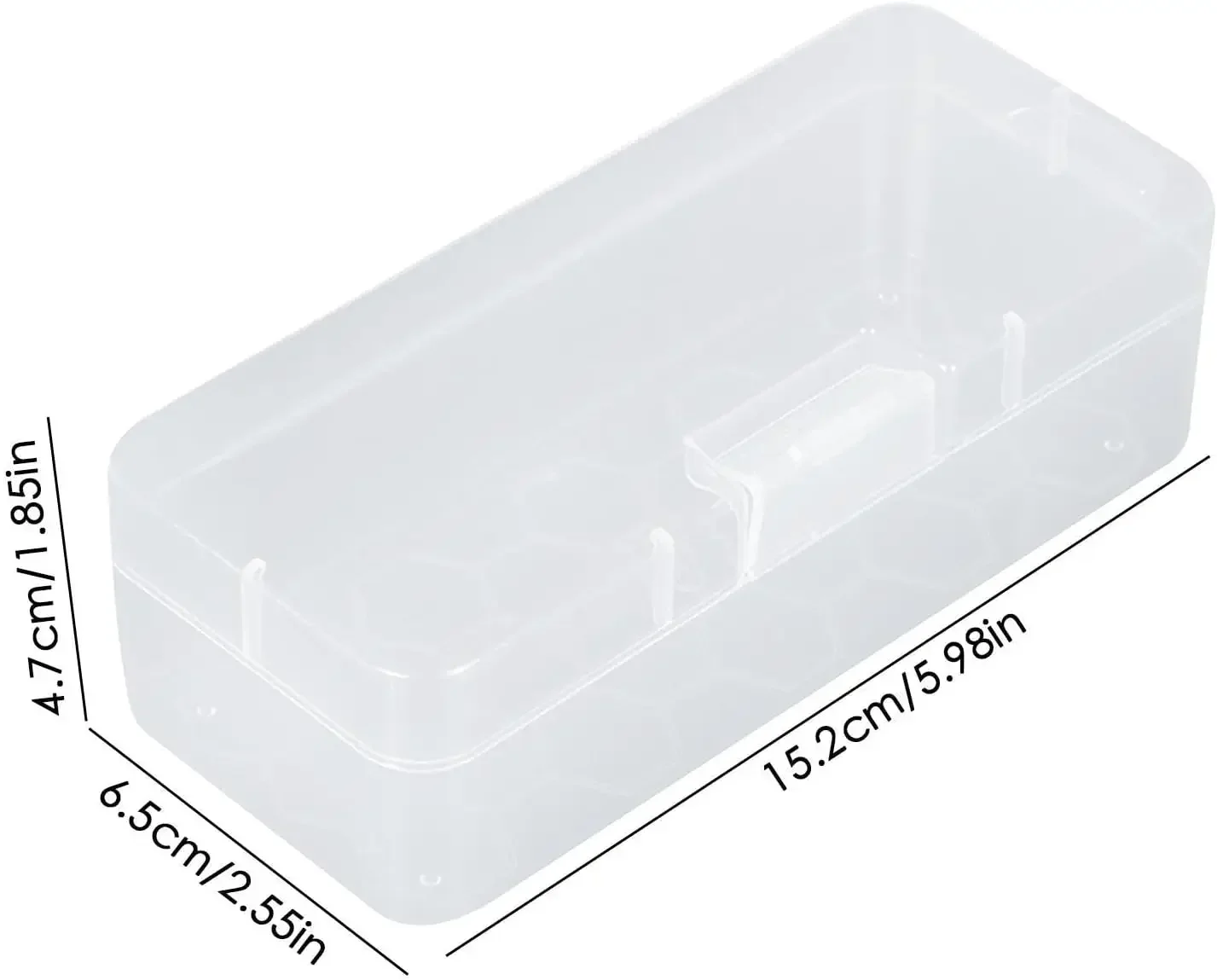 SDZYTransparent Boxes Gifts | Clear Organizer Box Lid | Storage Container Drawers | Rectangular Storage Accessories, Clear Stora