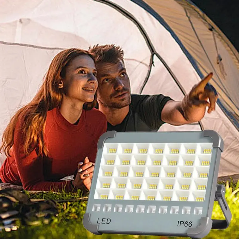 Handheld Floodlight Flashlight Solar Powered Waterproof 20W LED Work Light 4 Lighting Modes Daylight Camping Lantern For Drivewa