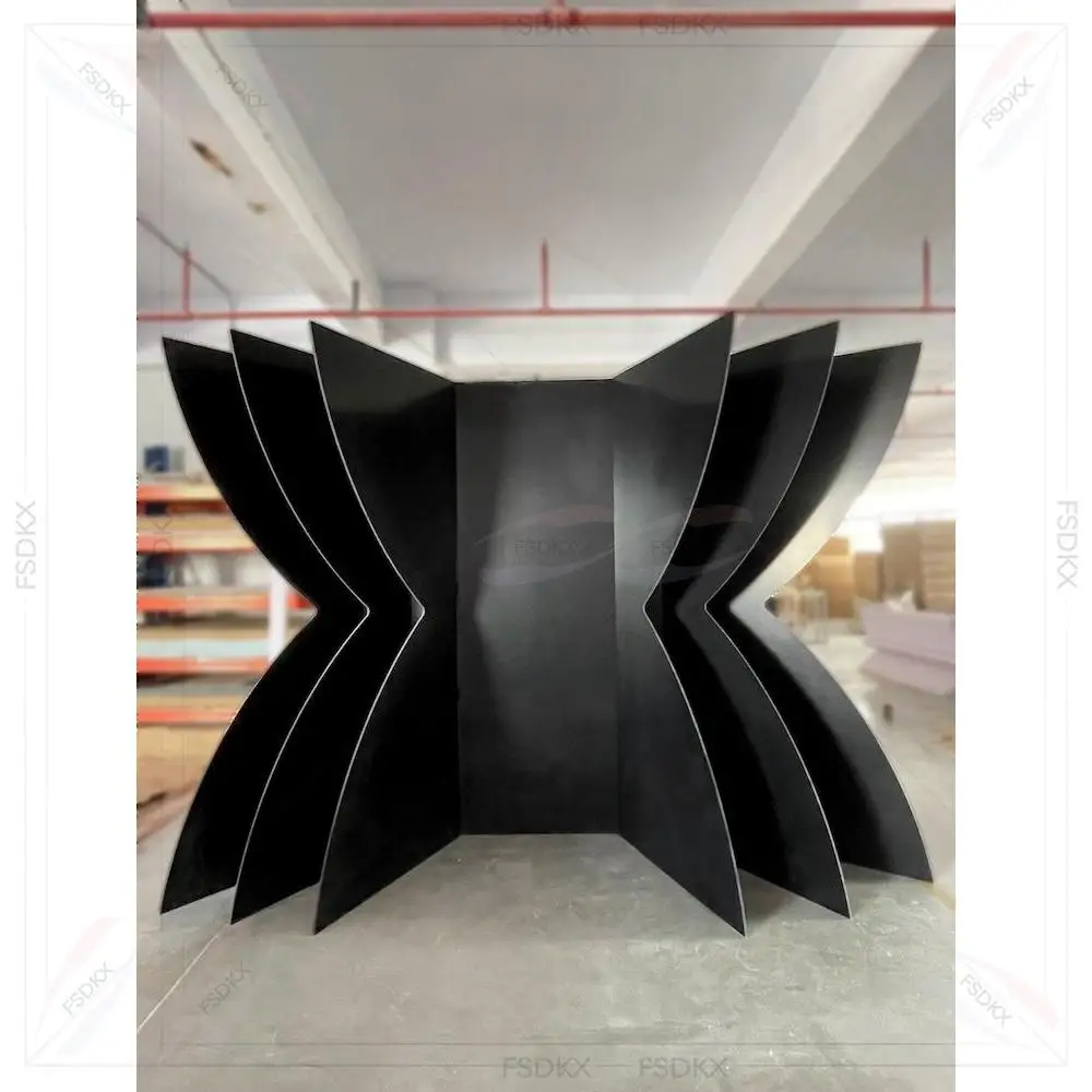 

Modern White PVC Arch Event Backdrop Wedding Stage Background for Event Rental