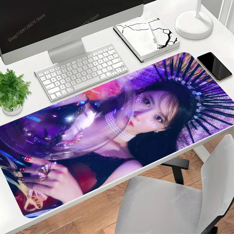 Cantor yoona ablum smartphone mousepad gaming mouse pad gamer acessórios para computador deskmat teclado protetor de mesa mause almofadas