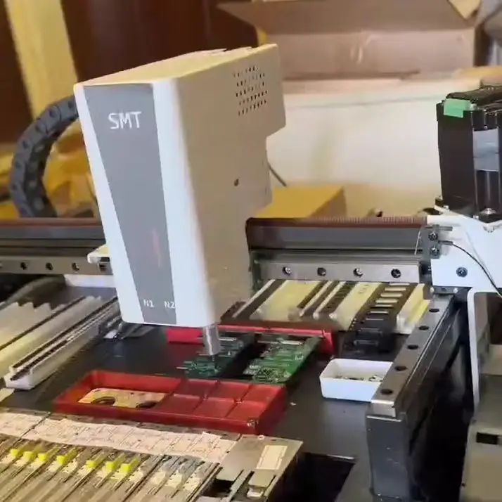 Shipped From US Warehouse Soldering Station K1-PRO 110V Desktop Mini SMT Pick And Place Machine Triple Vision Camera Dual Heads Chip Mounter Nozzles For LED SMD PCB Assembly Line