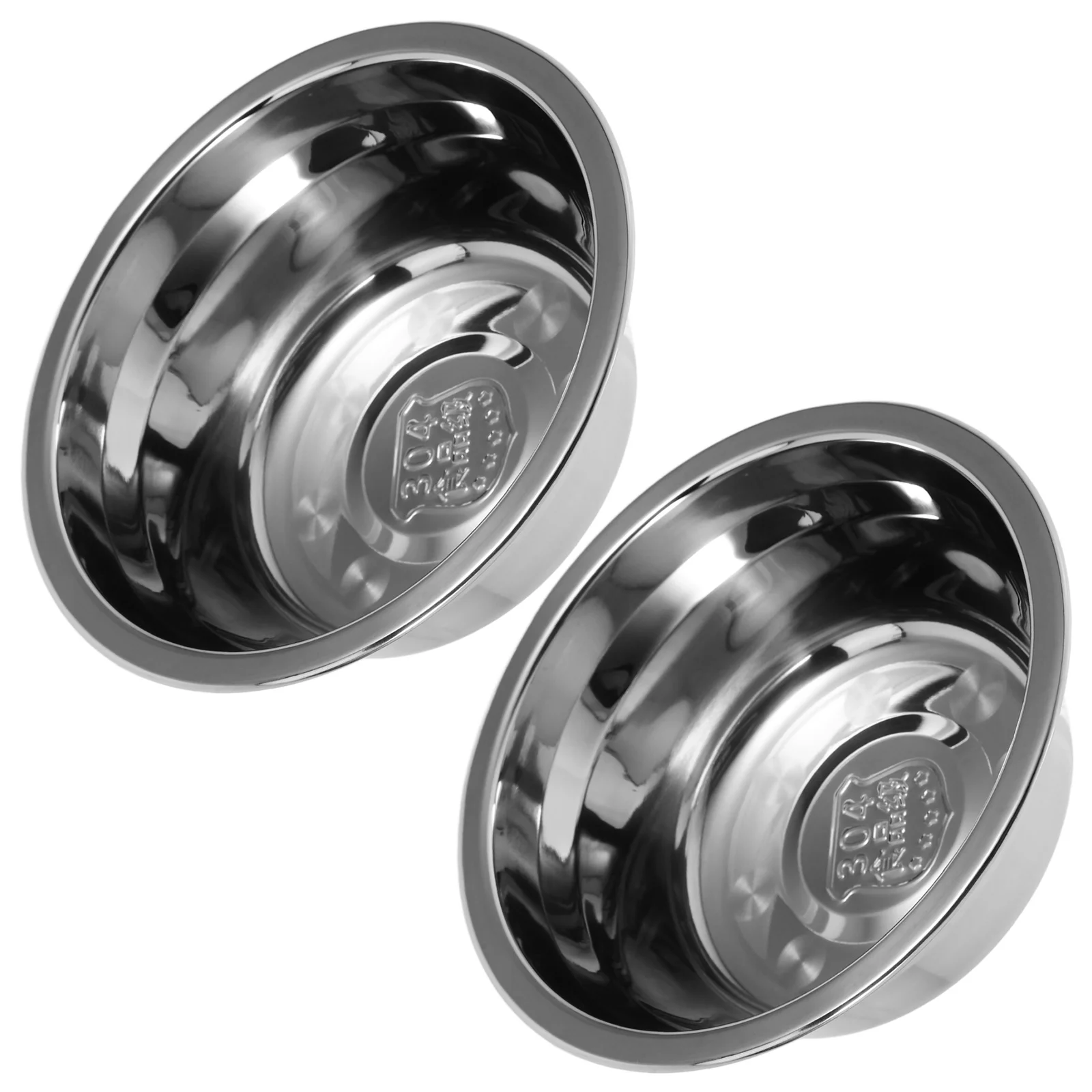 

2Pcs Stainless Steel Mixing Bowls 304 Large Metal Nesting Bowl Durable Kitchen Vegetable Wash Basin Mixing Bowls