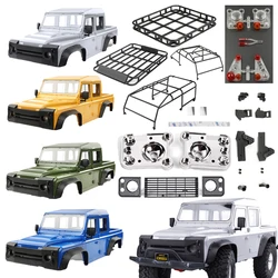 Symulacja 313mm rozstaw osi obudowa karoserii dla 1/10 zdalnie sterowany samochód gąsienicowy Traxxas D1RC Land Rover Camel Cup Discovery akcesoria