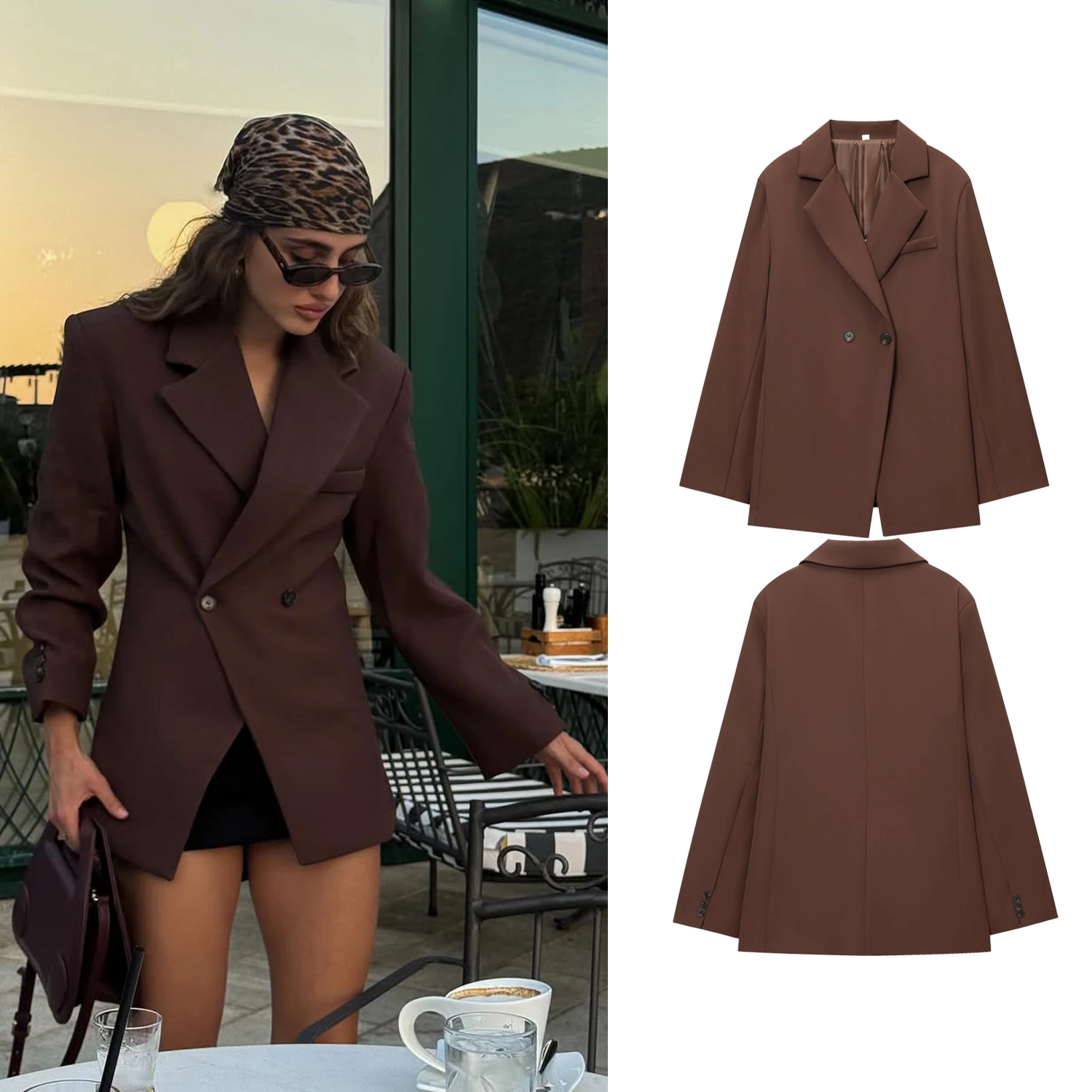 

Women Elegant Solid Slim OL Blazer Coats Autumn Lady Long Sleeve Lapel Button Fashion Suit Jacket Chic Female Outwear