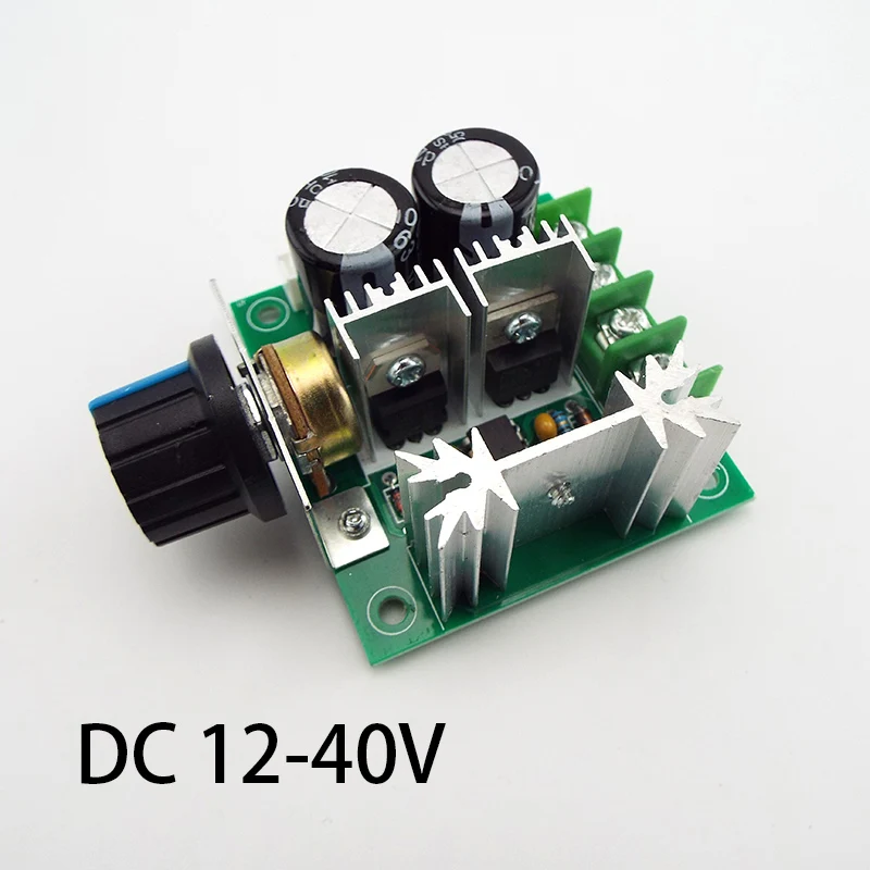 DC 12V 24V 30V 40V 13KHZ Auto PWM DC Motor Adjuster Regulator Governor Speed Controller Switch 10A 50V 1000uF F1