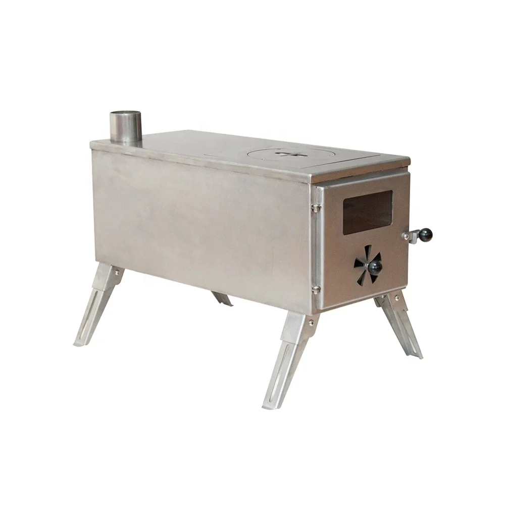 Hotsale Foldable Camping Wood Stove with Oven BBQ Grill Outdoor Tent Cooking Stove