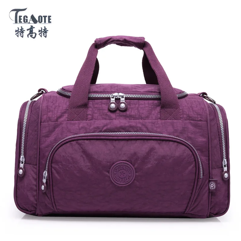 Travel Bag New Women Fashion Outdoor Nylon Handheld Bag High Capacity Solid Color American Leisure Versatile Business Travel Bag