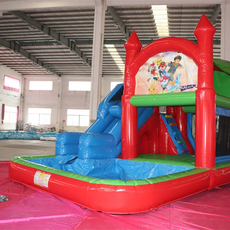 Manufacturer custom inflatable Water Slide inflatable pool for kids