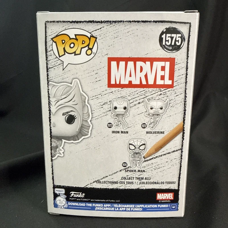 Funko POP Marvel Hand-Drawn Sketch Version Scarlet Witch Iron Man Spider-Man Wolverine Figure Collectible Ornament Toy Gift - view 5