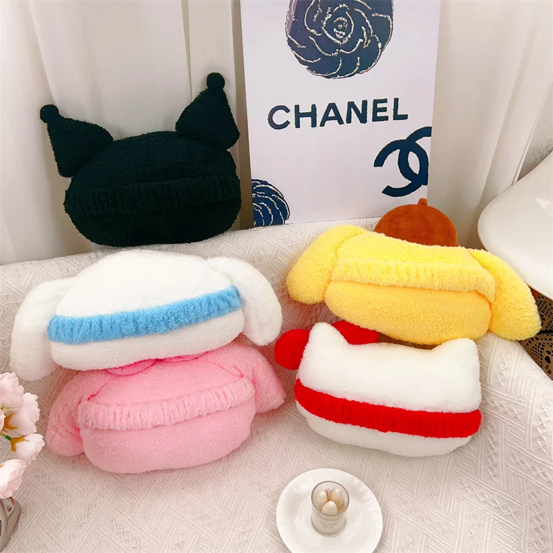 Süße Sanrio Kopfstütze Kuromi meine Melodie Cinna moroll Pom Pom Purin Cartoon Kopfstütze für Autos itz bequeme Wohnkultur Mädchen