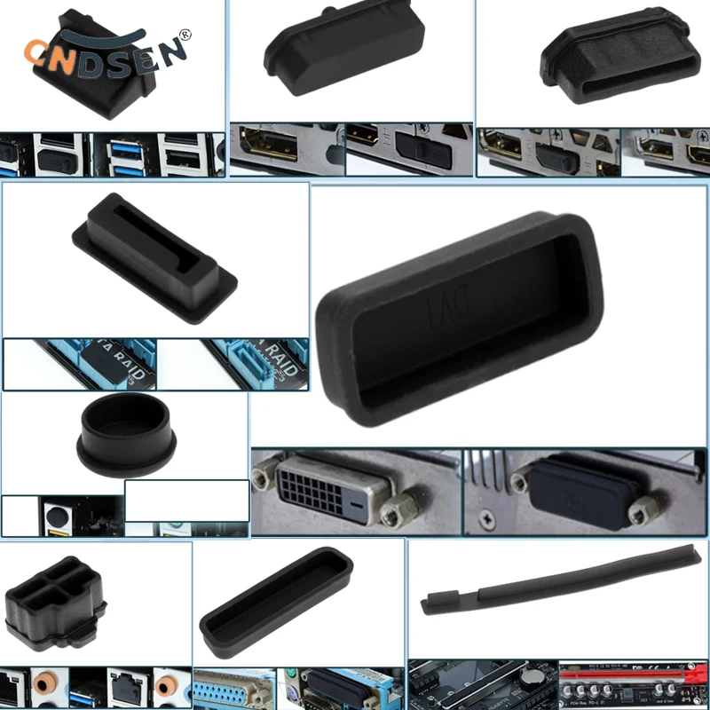 Silicone Dust Plug USB Audio SATA High-definition HDMI Interface Memory Anti Oxidation Cover DP Silicone Plugs