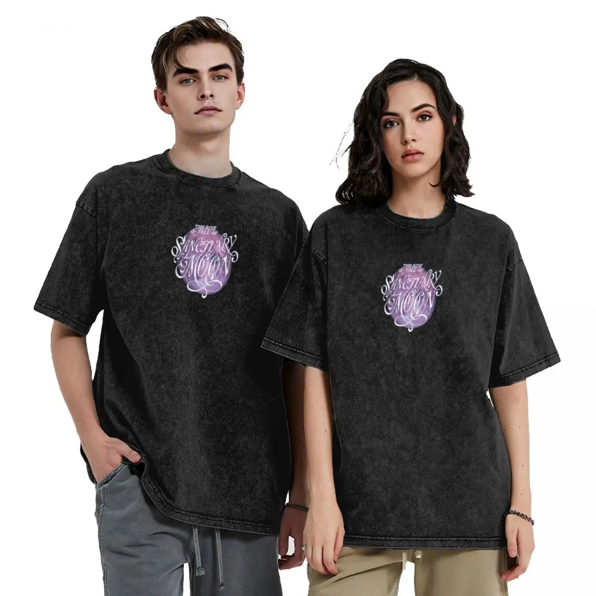 

The Rise and Fall of Sanctuary Moon T-Shirt anime stuff vintage blue archive men tshirt