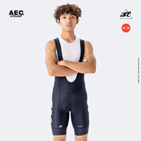 AEC High Elastic Suspender Bicycle Bib Shorts For Men 7hours Padded Ridding Bibs Tight MTB Clothing Chi Ran Series