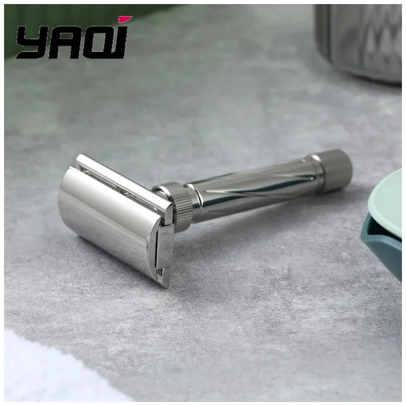 YAQI Safety Razor Beard Shaver Ultima Stainless Steel Adjustable Mens Best Gift For Men Shaving Products Wet Shave Tools
