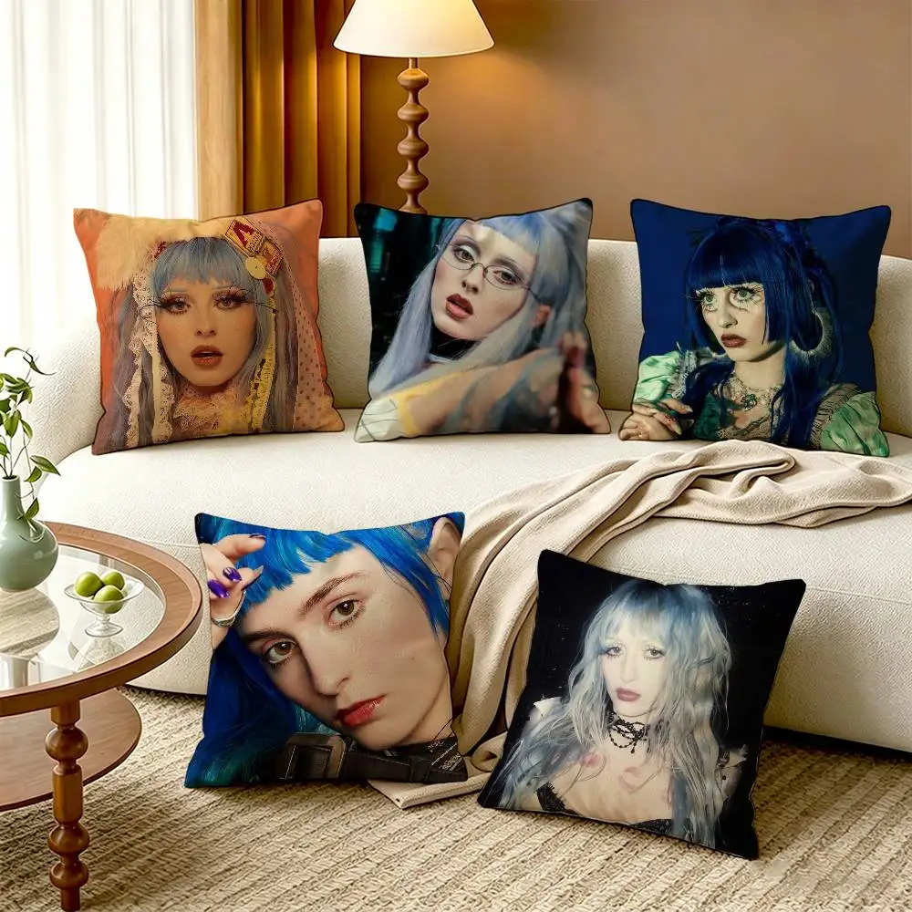 Rap A-Ashnikko Smoochies E-Enamel Pillow Case Cushion Cover Throw Pillow Case For Car Sofa