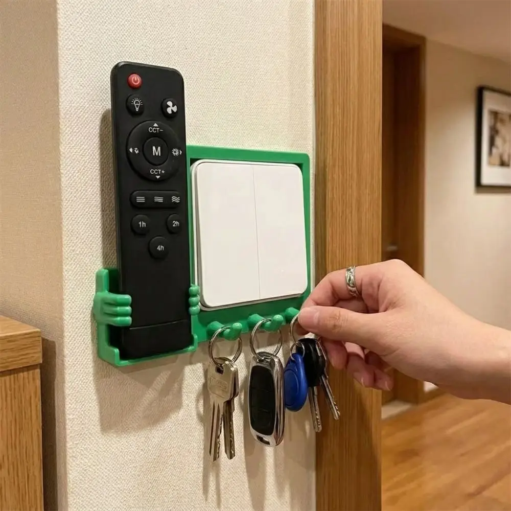 3D Printed Light Switch Panel Hook Holder Waterproof Plastic Switch Decorative Hook Thickened No Drill