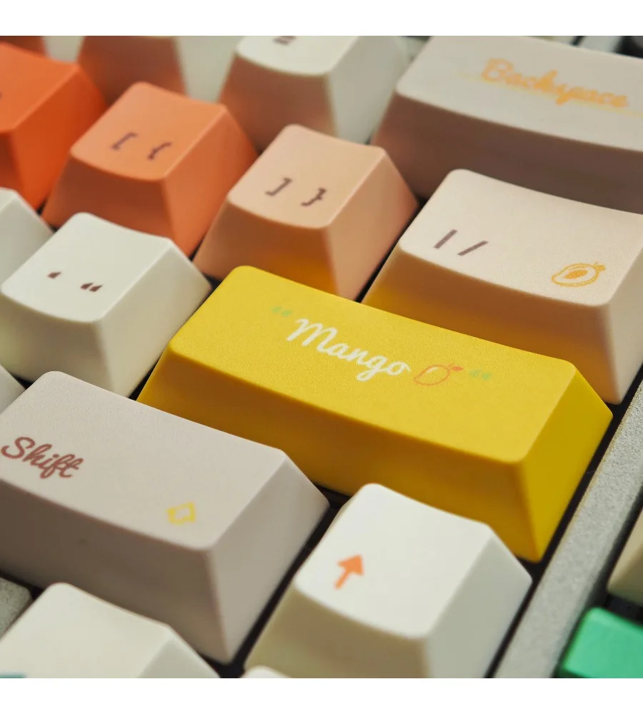 Mango sticky rice keycap mechanical keyboard original PBT sublimation new accessories computer peripherals