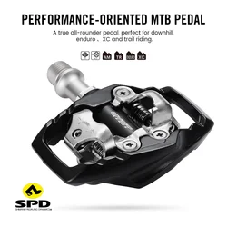 RYET Ultralight MTB Pedal Sealed Bearing Cycling Bike  Aluminum XT Pedals Bicycle Pedals MTB Lock SPD Flat Platform Accessories