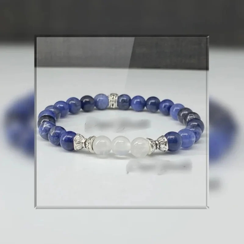 (6mm beads)/ A handmade beaded bracelet for emotional balance, calm and self-acceptance