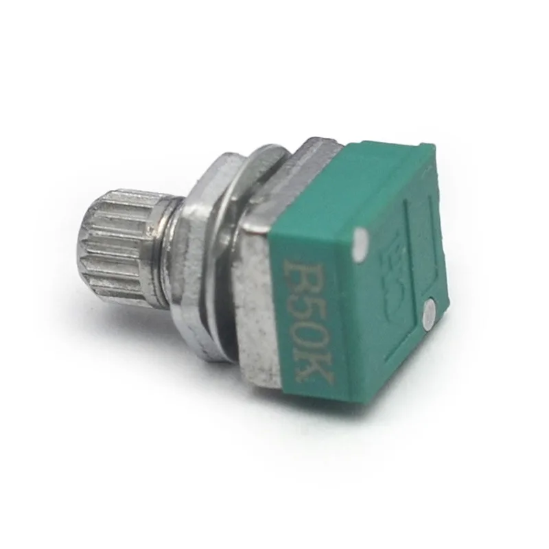 Guitar 50K Linear Potentiometer with 10mm Shaft Knob Straight PCB Pin Through-Hole Type Guitar Wiring Mod Replacement Parts